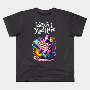 Cheshire Cat:We're All Mad Here Kids T-Shirt